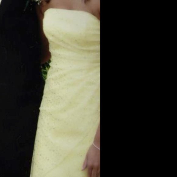 Yellow Strapless Prom/Homecoming Dress - Picture 4 of 4